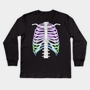 Colourful Ribcage Kids Long Sleeve T-Shirt